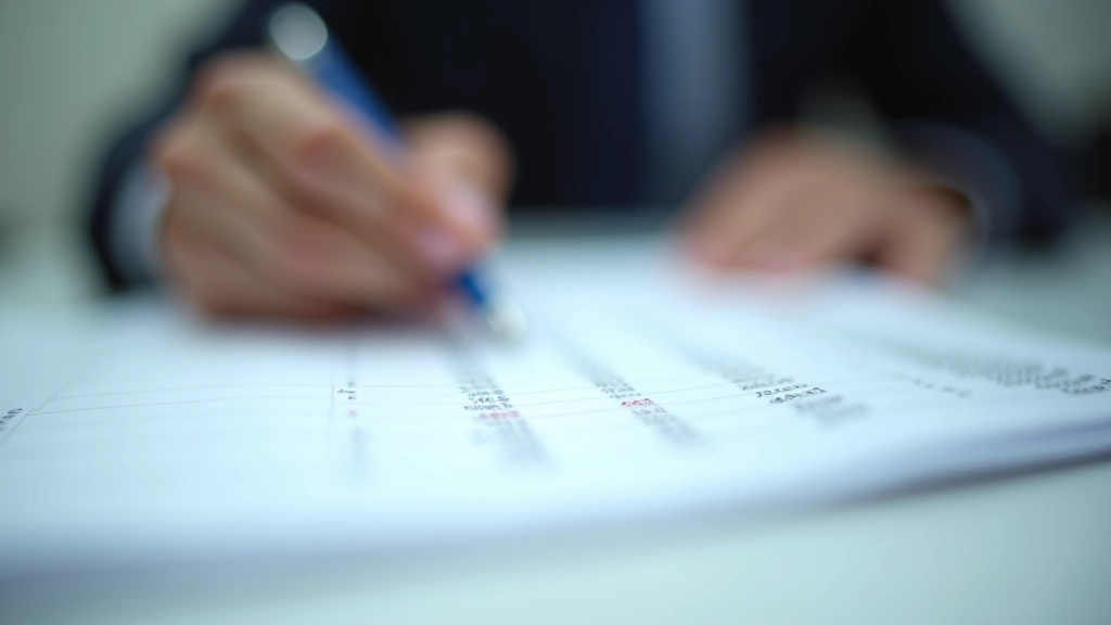 Close-up of journal entry notebook with accounting entries and business records