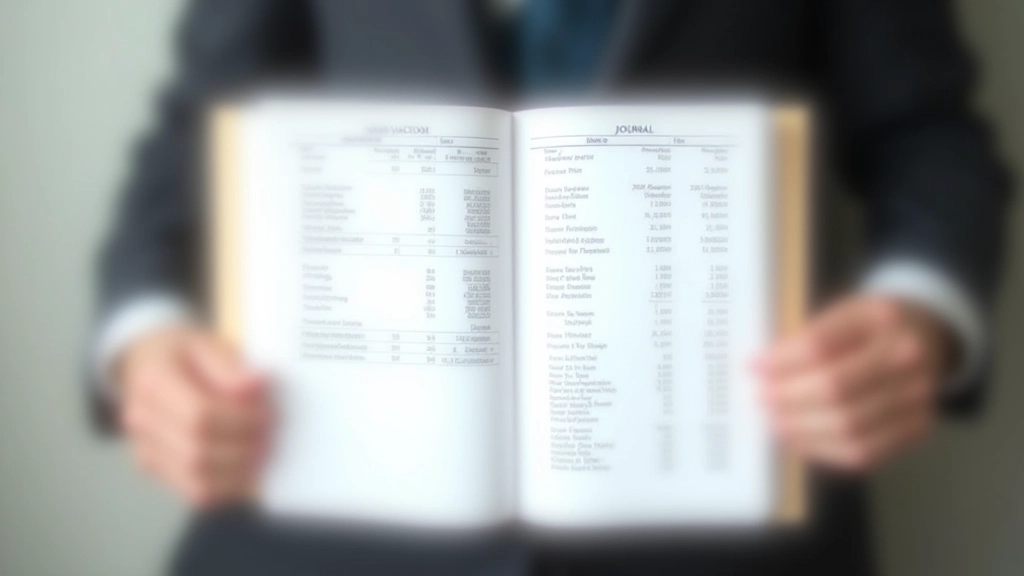 Photo showing multiple journal entry examples written in a ledger with clear debit and credit columns and descriptive notes