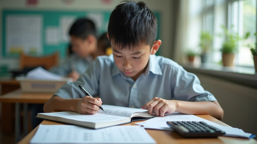 Student studying accounting basics